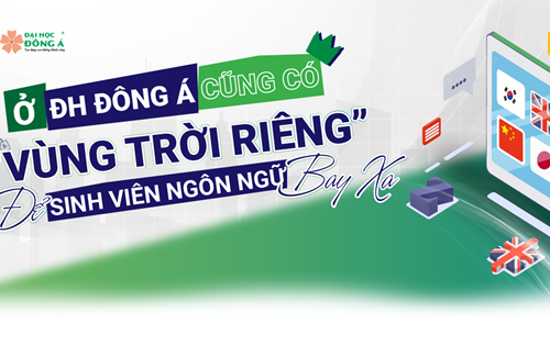 Ở Đại học ĐÔNG Á cũng có một vùng trời riêng để sinh viên Ngôn ngữ vươn xa 